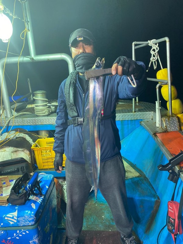 제주도 갈치 잡이 성공