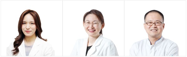 왼쪽부터 경희대한방병원 김윤나, 경희대치과병원 강수경, 경희대한방병원 장준복 교수.