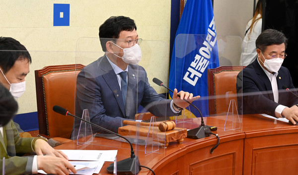 송영길 더불어민주당 대표가 5일 서울 여의도 국회에서 열린 최고위원회의에서 발언하고 있다.2021.07.05 / 사진=[공동취재사진]