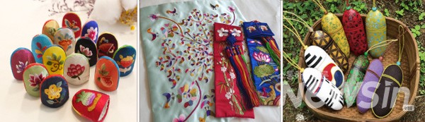 삼인삼색 아산 현충사 임지연, 이강녀, 박미정 공예가 전시(사진=정경호 기자)