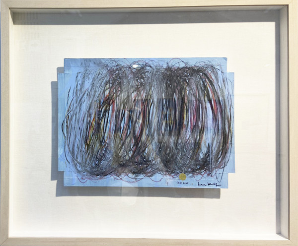 이건용, Bodyscape 76-1-2020, 25.8x35.0cm(5호), pencil, acrylic on paper, 2020