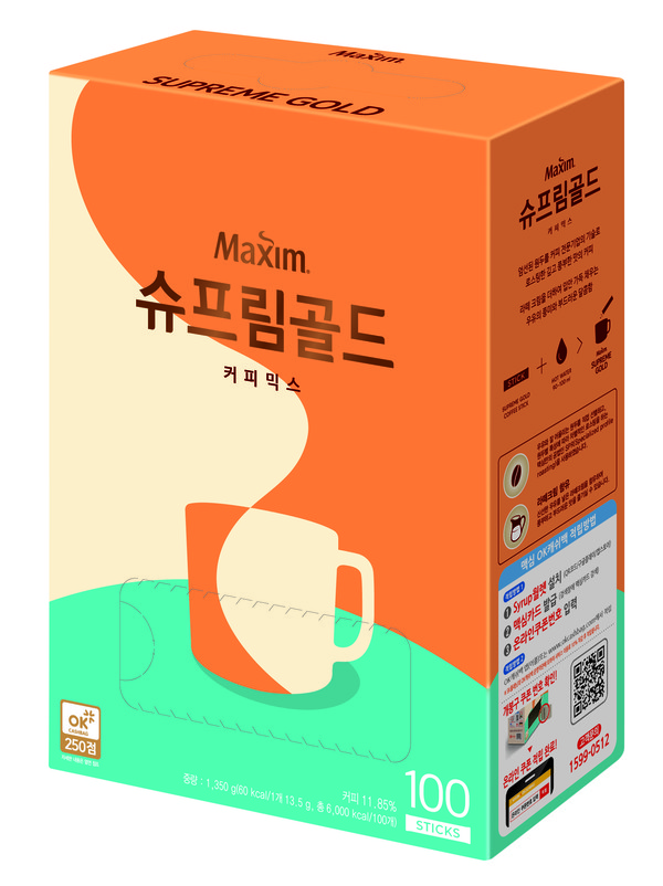 [사진자료] 동서식품 '맥심 슈프림골드 커피믹스' (제품컷)