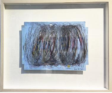 이건용, Bodyscape 76-1-2020, 25.8x35.0cm(5호), pencil, acrylic on paper, 2020