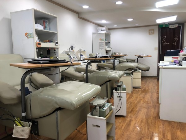 [사진설명] 텅 빈 헌혈의집 노량진센터