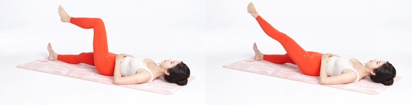 [사진설명] 무릎 관절의 안정성을 높이는 ‘무릎 기역자 스트레칭’