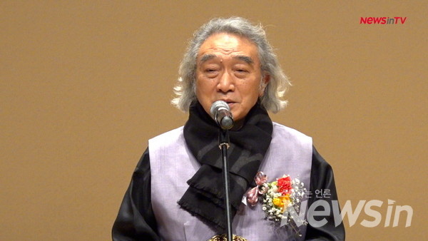 학생항일만세운동 고학찬 총재 환영사(사진=정경호 기자)