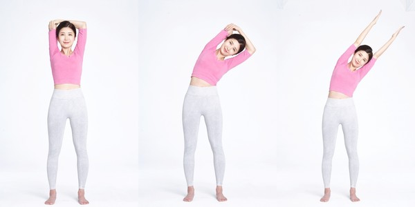 [사진설명]근육에 축적된 피로를 풀어주는 ‘전신 이완 스트레칭’