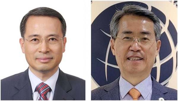 윤석열 대통령은 11일 김규현(왼쪽) 전 청와대 외교안보수석비서관을 국정원장에 지명했다. 국정원 1차장에는 권춘택 전 주미대사관 정무 2공사가 내정됐다.2022.05.11 / 사진=[대통령실 제공]