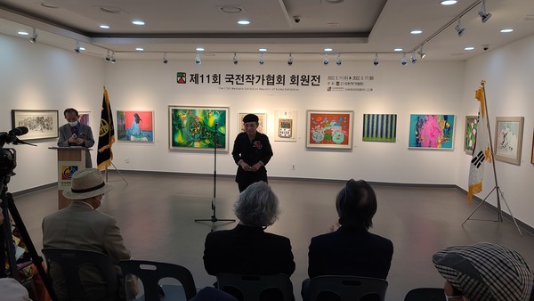 강정완 상임고문이 인사말을 전하고 있다 (사진 = 정경호 기자)