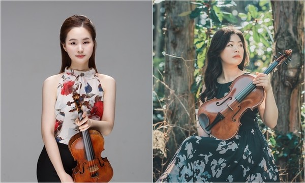 바이올리니스트 위재원, 비올리스트 윤소희. (사진=금호문화재단 제공)