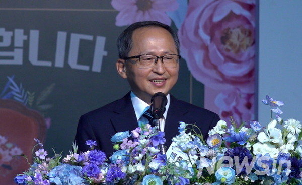 축사하고 있는 배중철 한국교통안전공단 서울본부장(사진=정경호 기자)