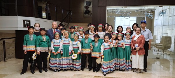​광주 고려인 마을 어린이합창단. (사진=정경호 기자)