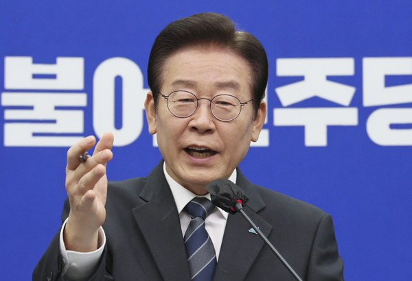 이재명 더불어민주당 대표가 21일 오전 서울 여의도 국회 당대표 회의실에서 특별 기자회견을 하고 있다. 2022.10.21 / 사진=[공동취재사진]