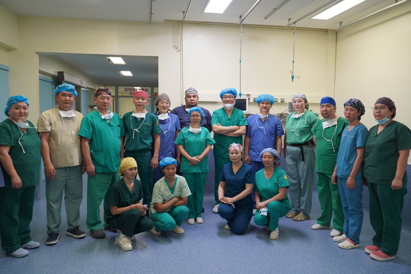 수술실 기념 촬영