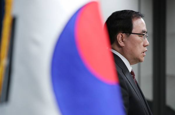 김성한 국가안보실장이 2일 서울 용산 대통령실 청사 브리핑룸에서 북한의 탄도미사일 발사 관련 브리핑을 하고 있다. 2022.11.02 / 사진=[뉴시스]