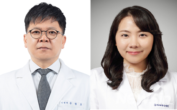 분당서울대병원 신경과 윤창호 교수(왼쪽), 을지대병원 신경과 윤지은 교수(오른쪽)