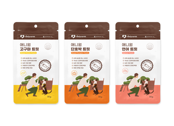 대웅펫, 고단백 ‘밀웜’ 소재 반려견 영양간식 3종