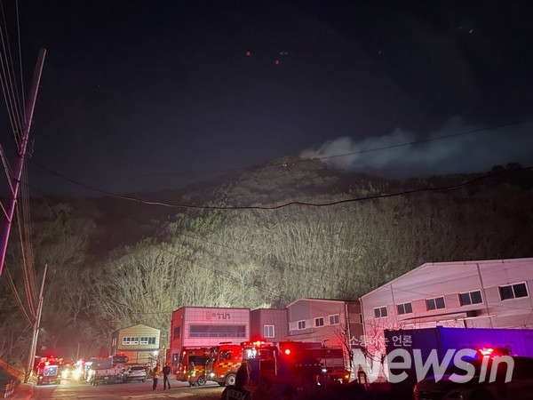 부산 강서구 산불 현장 (사진 제공 : 산림청 중앙산림재난상황실)