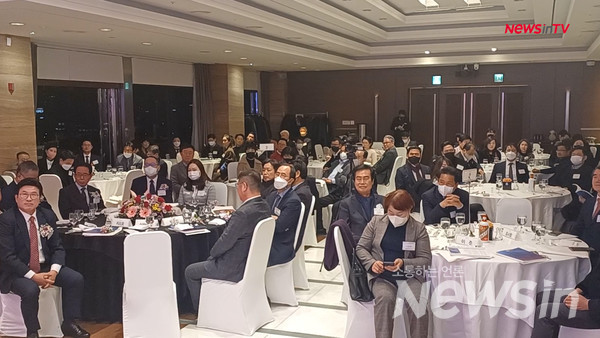 싱하이밍 주한중국대사가 한중민간경제협력포럼 신년회에서 축사하고 있다. (사진=정경호 기자)