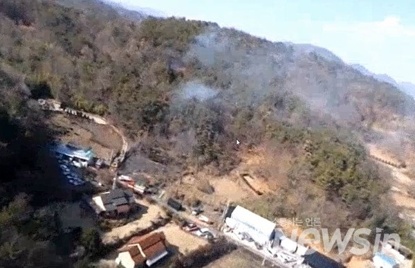 전남 순천시 산불... 1시간09분만에 진화 완료