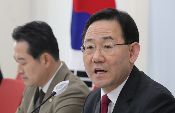 주호영 국민의힘 원내대표가 19일 오전 서울 여의도 국회에서 열린 현안 관련 기자간담회에서 기자 질문에 답하고 있다. 2023.02.19 / 사진=[뉴시스]