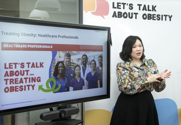 [사진자료]노보 노디스크, 세계 비만의 날 맞아 사내 행사 진행_차의과대학병원 김유현 의사