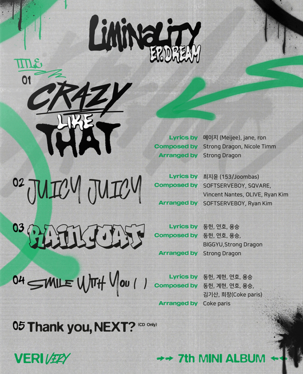 베리베리, 컴백 타이틀곡 ‘Crazy Like That’!