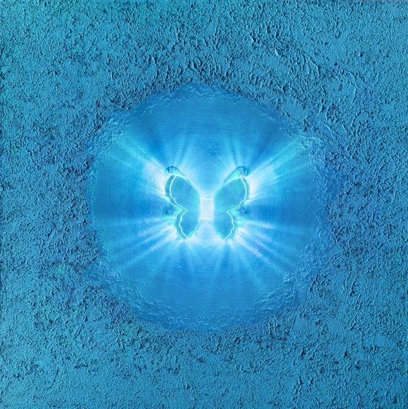  ‘나비작가 김현정 Navikim’작품영상. Interstellar_LED and acrylic on canvas_60×60㎝_2023. (사진)