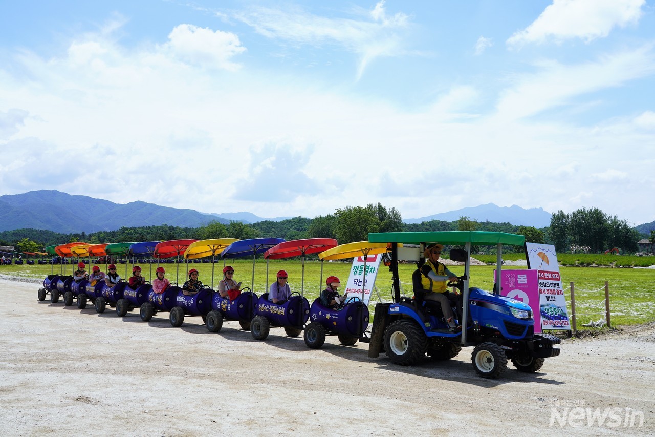 깡통열차가 관람객들에게 가장 인기가 높다