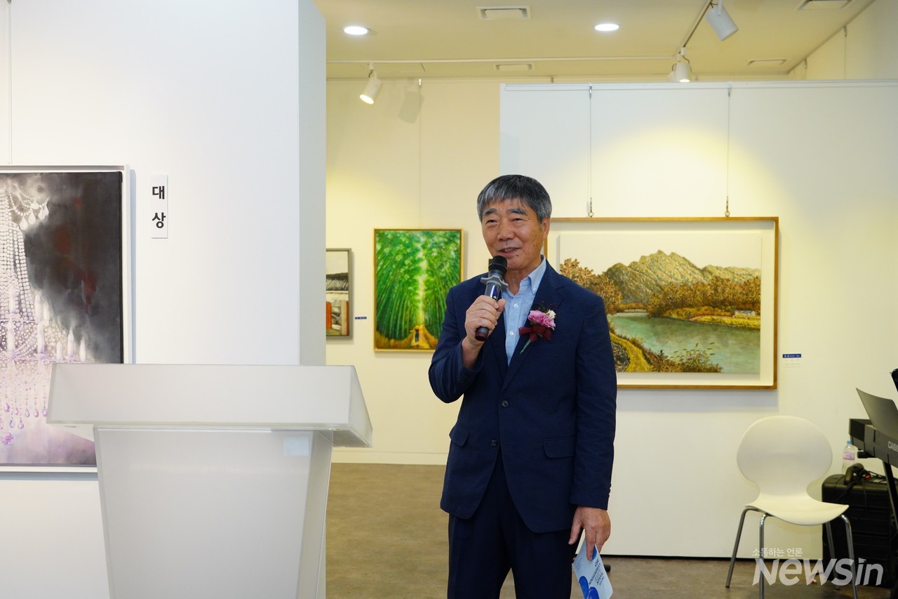 축사를 하고 있는 유병기 하남문화원장