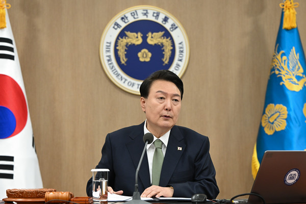 윤석열 대통령이 30일 서울 용산 대통령실 청사에서 열린 국무회의를 주재하고 있다.2023.10.30 / 사진=[대통령실 제공]