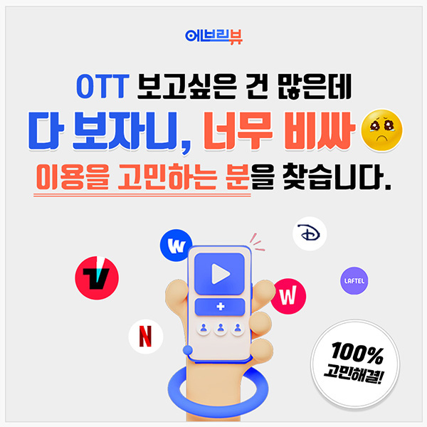 OTT 계정 공유 플랫폼 '에브리뷰'