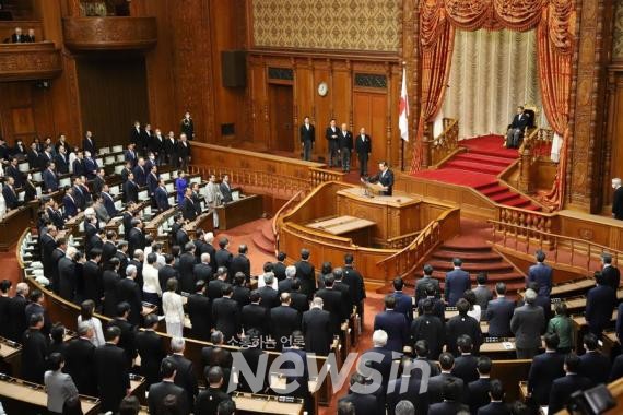 ▲지난달 26일 일본 도쿄에서 제213회 국회가 개원하고 있다. (사진=신화통신)