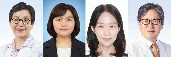 왼쪽부터 분당서울대병원 소화기내과 김나영 교수, 최수인 선임연구원, 남령희 연구원, 이동호 교수.