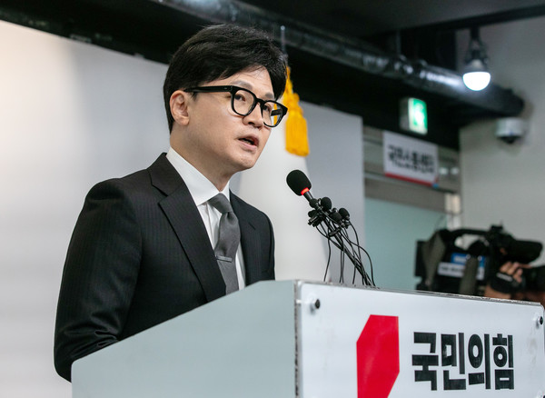 한동훈 국민의힘 비상대책위원장이 11일 오전 서울 여의도 중앙당사에서 제22대 총선 관련 입장발표를 하고 있다.2024.04.11 / 사진=[공동취재]