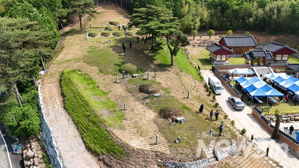 보성 선 씨 시조인 선윤지 ​​​​​​​묘 전경 (사진=정경호 기자)