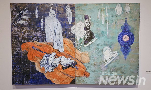 일상의 경험과 감정을 예술로 승화시킨 윤수정 작가(사진=정경호 기자)