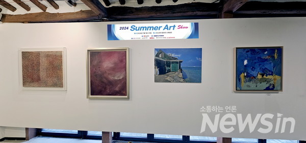썸머아트쇼에 참여한 박미진 작가 작품 우측(사진=정경호 기자)