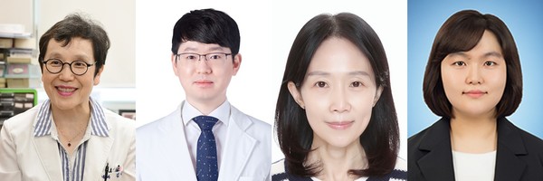 분당서울대병원 소화기내과 김나영 교수, 최용훈 교수, 남령희 연구원, 최수인 박사.