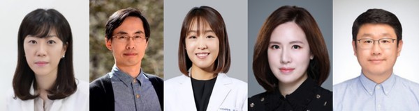 왼쪽부터 남가은, 박용문, 박계영, 허연, 한경도.