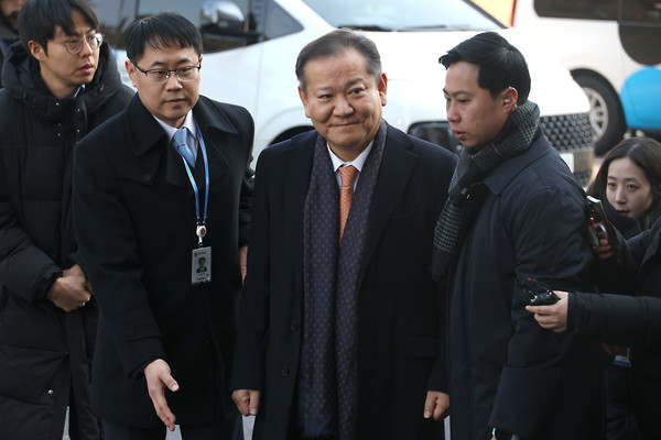 이상민 전 행정안전부 장관이 11일 오전 서울 종로구 헌법재판소에서 열린 윤석열 대통령 탄핵 심판 7차 변론기일에 증인으로 출석하고 있다. 2025.02.11 / 사진=[공동취재단]