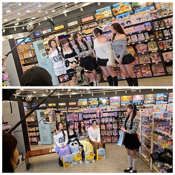 [아트폼엔터테인먼트 제공 = 위치스 멤버들이 라이어게임에 집중하고 있는 모습]