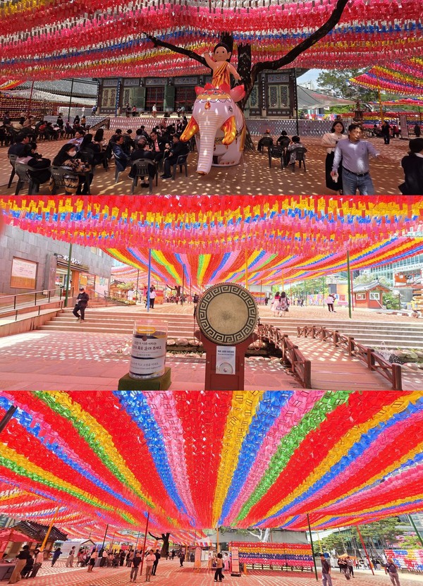 조계사 오색연등. (시인·사진 수집가 장재필)