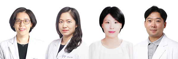 왼쪽부터 고대안산병원 내분비내과 김난희, 박소영 교수, 의생명연구센터 김민희, 김재영 교수.