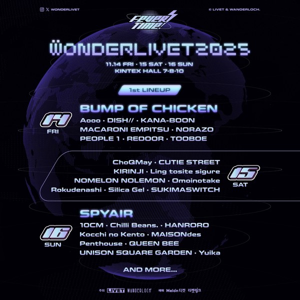 원더리벳2025_1차 라인업_이미지