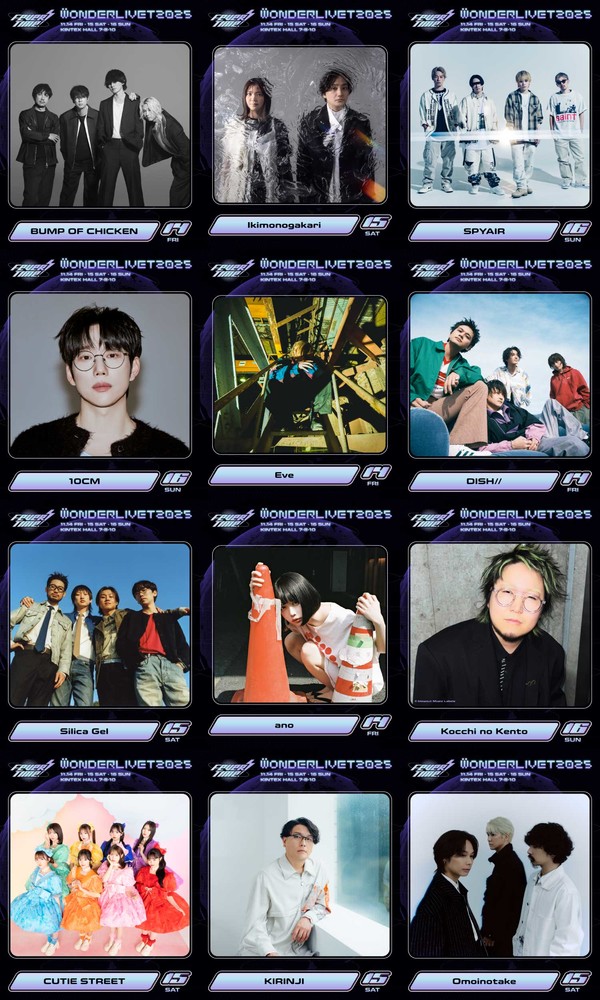 원더리벳_전체 라인업_아티스트_이미지  [사진 제공 = 리벳(LIVET), 주식회사 원더로크]