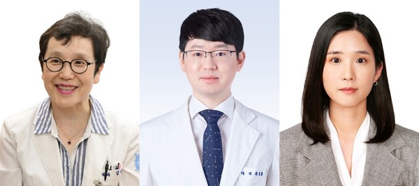 (왼쪽부터) 분당서울대병원 소화기내과 김나영 교수, 최용훈 교수, 국립암센터 장지은 박사.