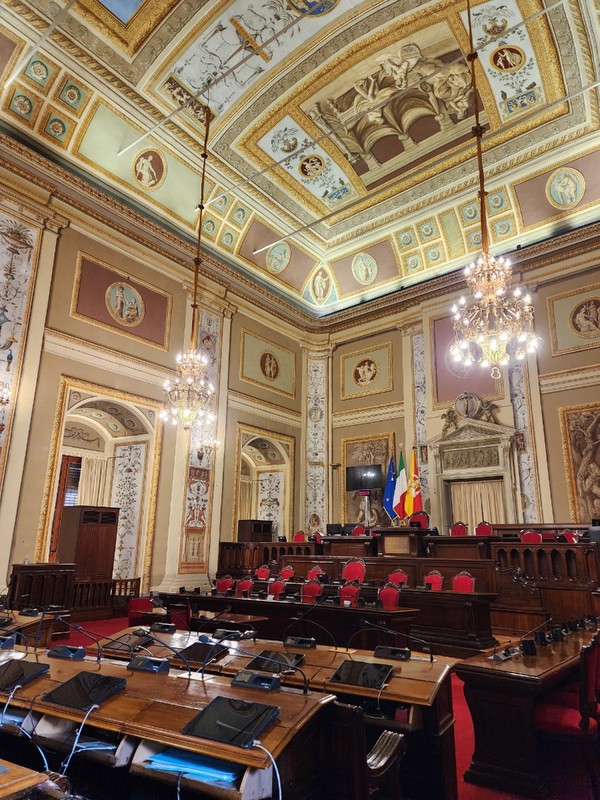 노르만 궁전 내부(현재 시칠리아 팔레르모 시청사 모습).